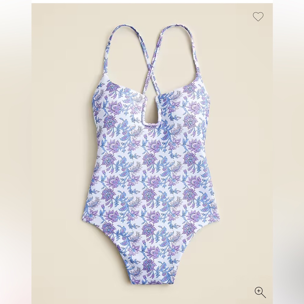 J. Crew Mira Floral One Piece Swimsuit